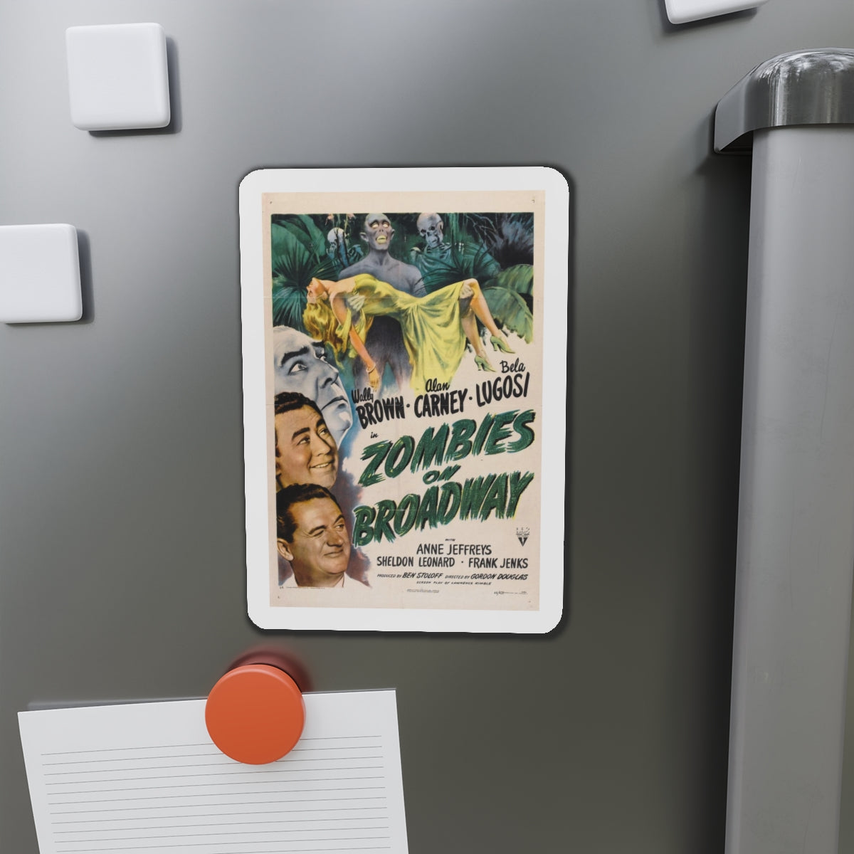 ZOMBIES ON BROADWAY 1945 Movie Poster - Refrigerator Magnet-The Sticker Space