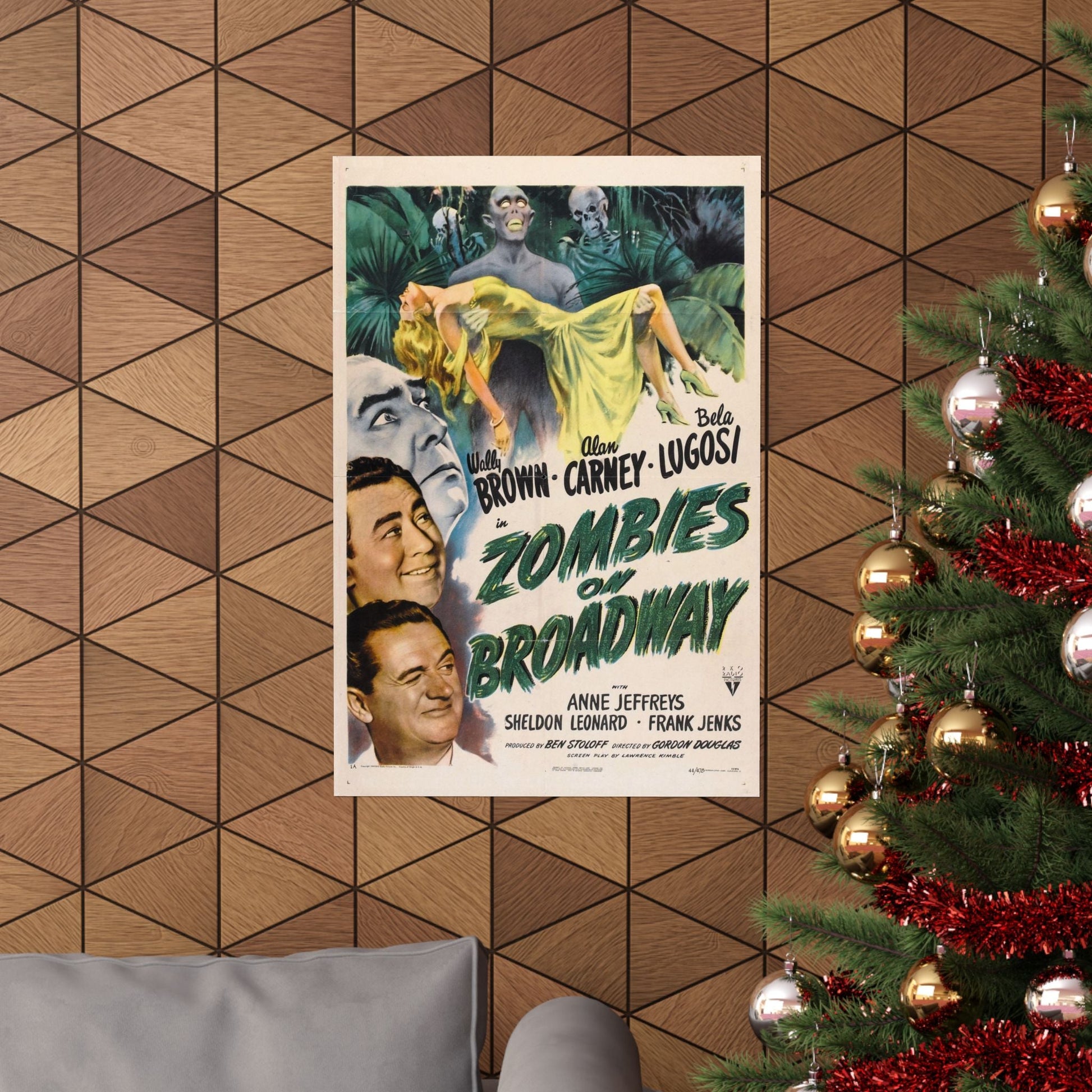 ZOMBIES ON BROADWAY 1945 - Paper Movie Poster-The Sticker Space