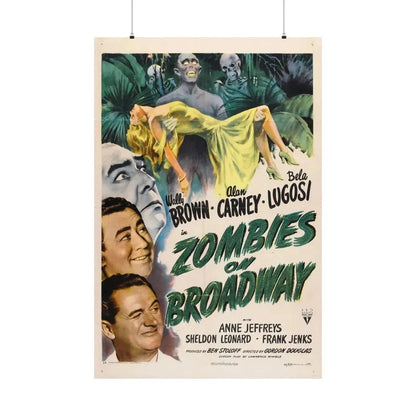 ZOMBIES ON BROADWAY 1945 - Paper Movie Poster 36" x 54" Matte - The Sticker Space