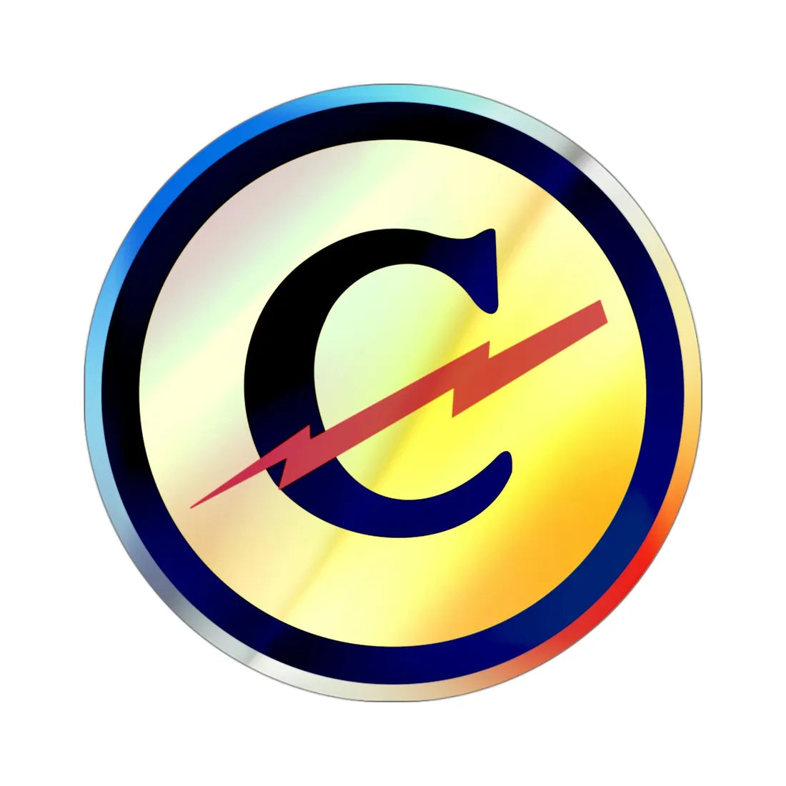 Zone Constabulary Forces of the European Theater (U.S. Army) Holographic STICKER Die-Cut Vinyl Decal 3 Inch Holographic - The Sticker Space