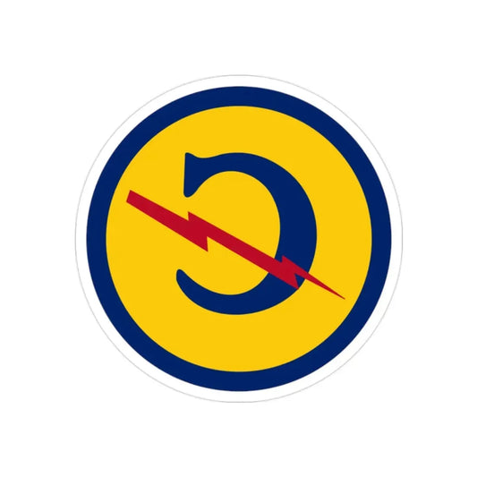 Zone Constabulary Forces of the European Theater (U.S. Army) REVERSE PRINT Transparent Die-Cut STICKER 2 Inch Die-Cut Transparent - The Sticker Space