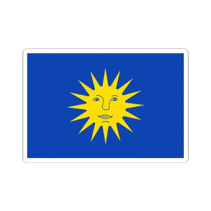 Zonhoven vlag (Belgium) STICKER Vinyl Kiss-Cut Decal 2 Inch White - The Sticker Space