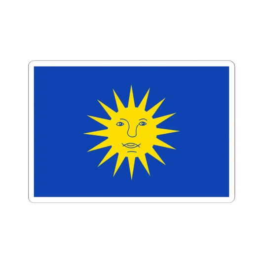 Zonhoven vlag (Belgium) STICKER Vinyl Kiss-Cut Decal 2 Inch White - The Sticker Space