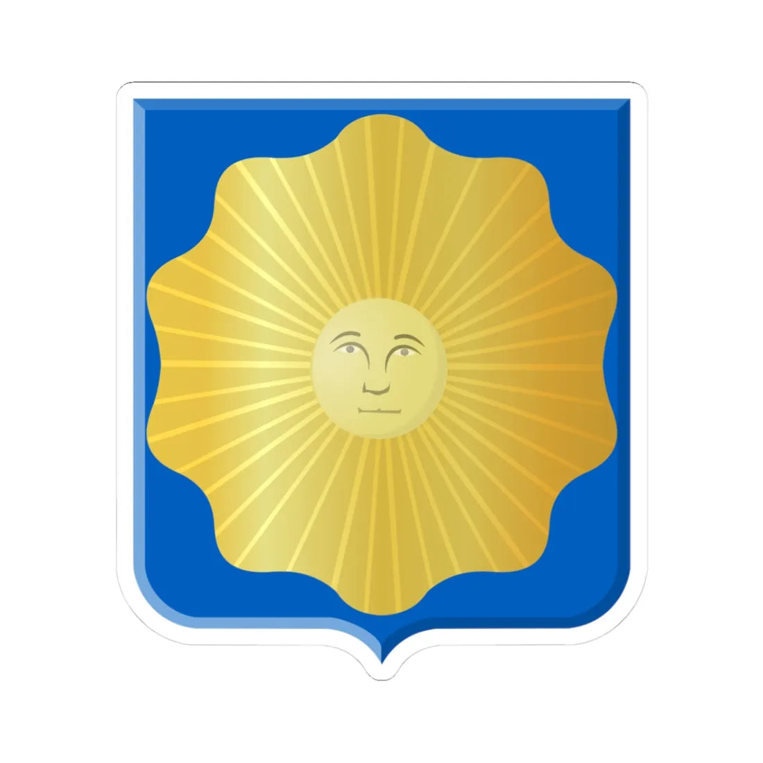 Zonhoven wapen (Belgium) (Coat of Arms) STICKER Vinyl Kiss-Cut Decal 3 Inch White - The Sticker Space