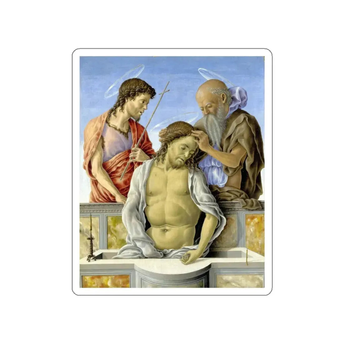 ZOPPO, Marco - The Dead Christ supported by Saints (Artwork) STICKER Vinyl Die-Cut Decal White Die-Cut 5 Inch - The Sticker Space