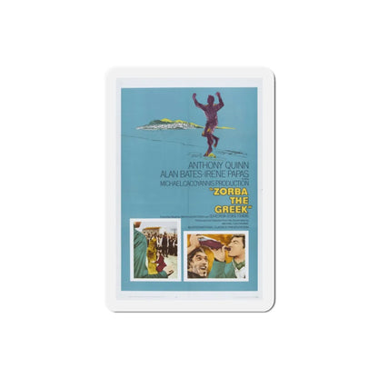 Zorba the Greek 1964 Movie Poster Refrigerator Magnet 2 Inch - The Sticker Space