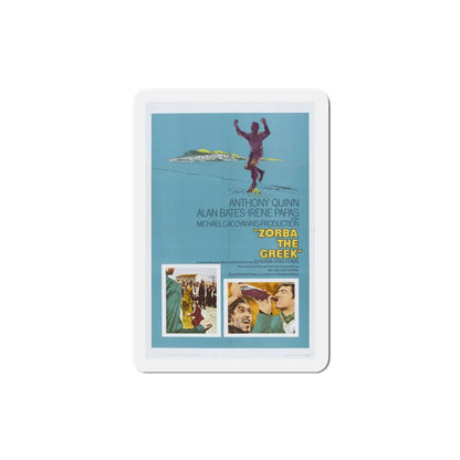 Zorba the Greek 1964 Movie Poster Refrigerator Magnet 3 Inch - The Sticker Space