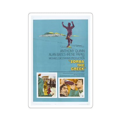 Zorba the Greek 1964 Movie Poster STICKER Vinyl Die-Cut Decal 6 Inch - The Sticker Space