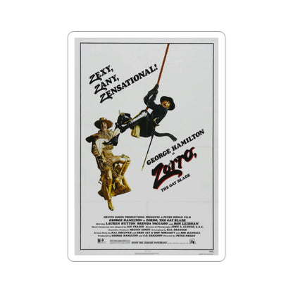Zorro, the Gay Blade 1981 Movie Poster STICKER Vinyl Die-Cut Decal 2 Inch - The Sticker Space