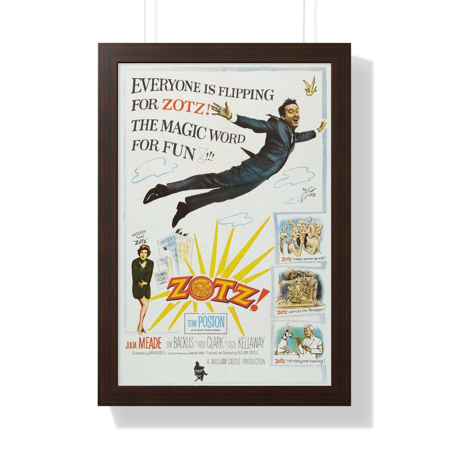 ZOTZ! 1962 - Framed Movie Poster-16″ x 24″-The Sticker Space