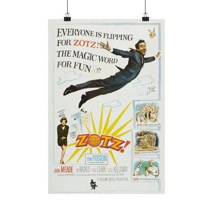 ZOTZ! 1962 - Paper Movie Poster 12″ x 18″ Matte - The Sticker Space