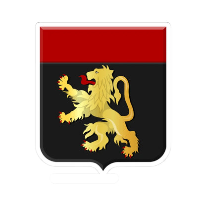 Zoutleeuw wapen (Belgium) (Coat of Arms) STICKER Vinyl Kiss-Cut Decal 3 Inch White - The Sticker Space