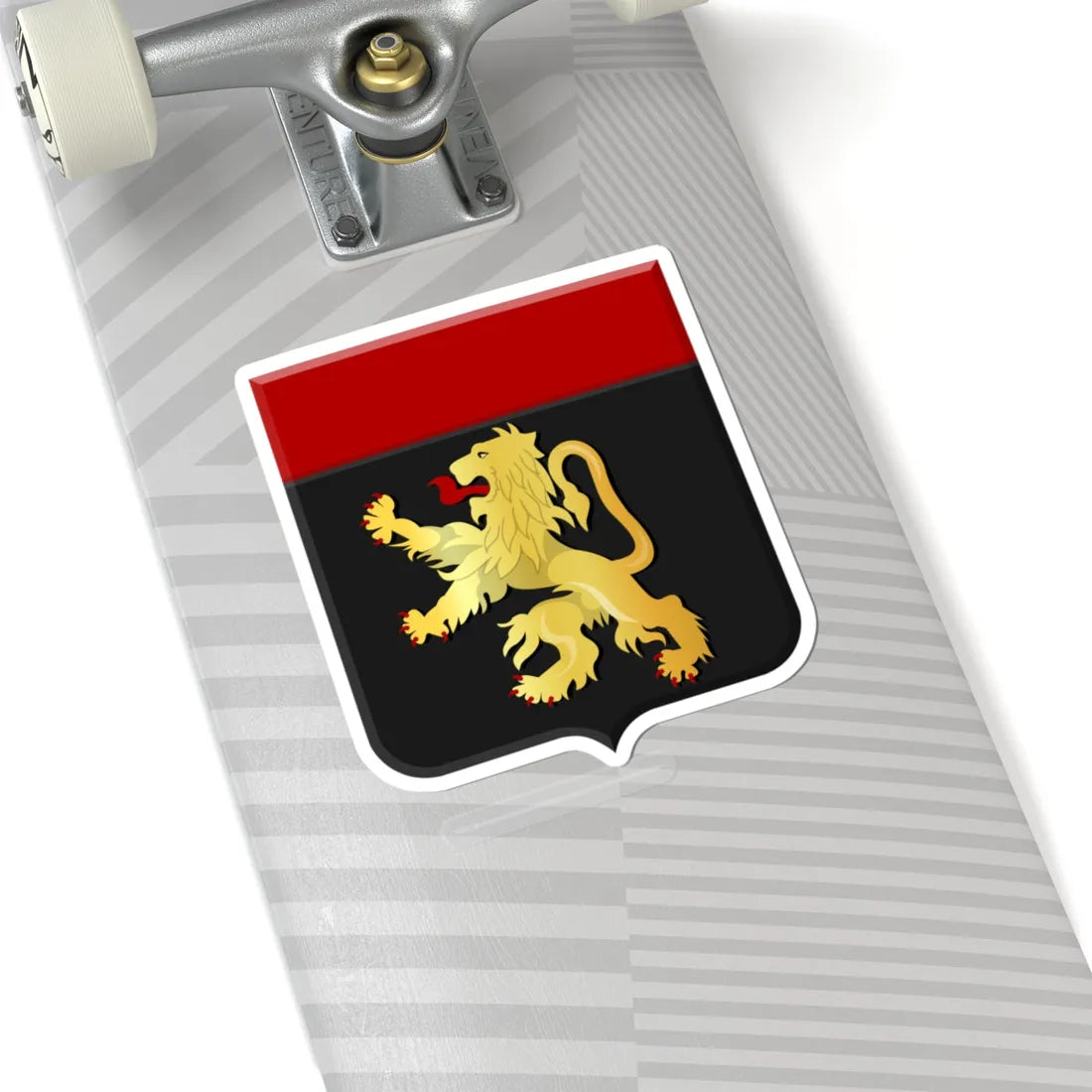 Zoutleeuw wapen (Belgium) (Coat of Arms) STICKER Vinyl Kiss-Cut Decal - The Sticker Space