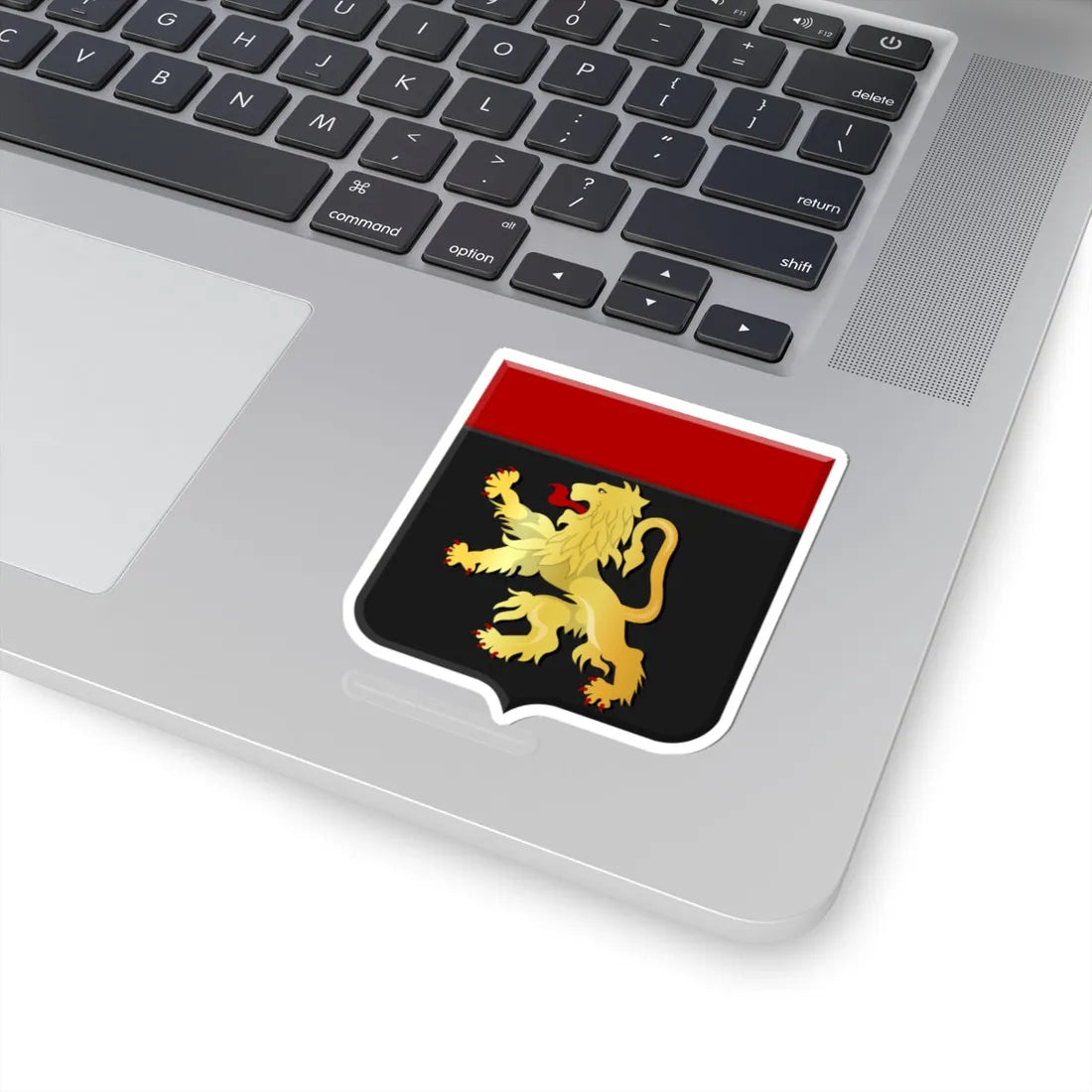 Zoutleeuw wapen (Belgium) (Coat of Arms) STICKER Vinyl Kiss-Cut Decal - The Sticker Space
