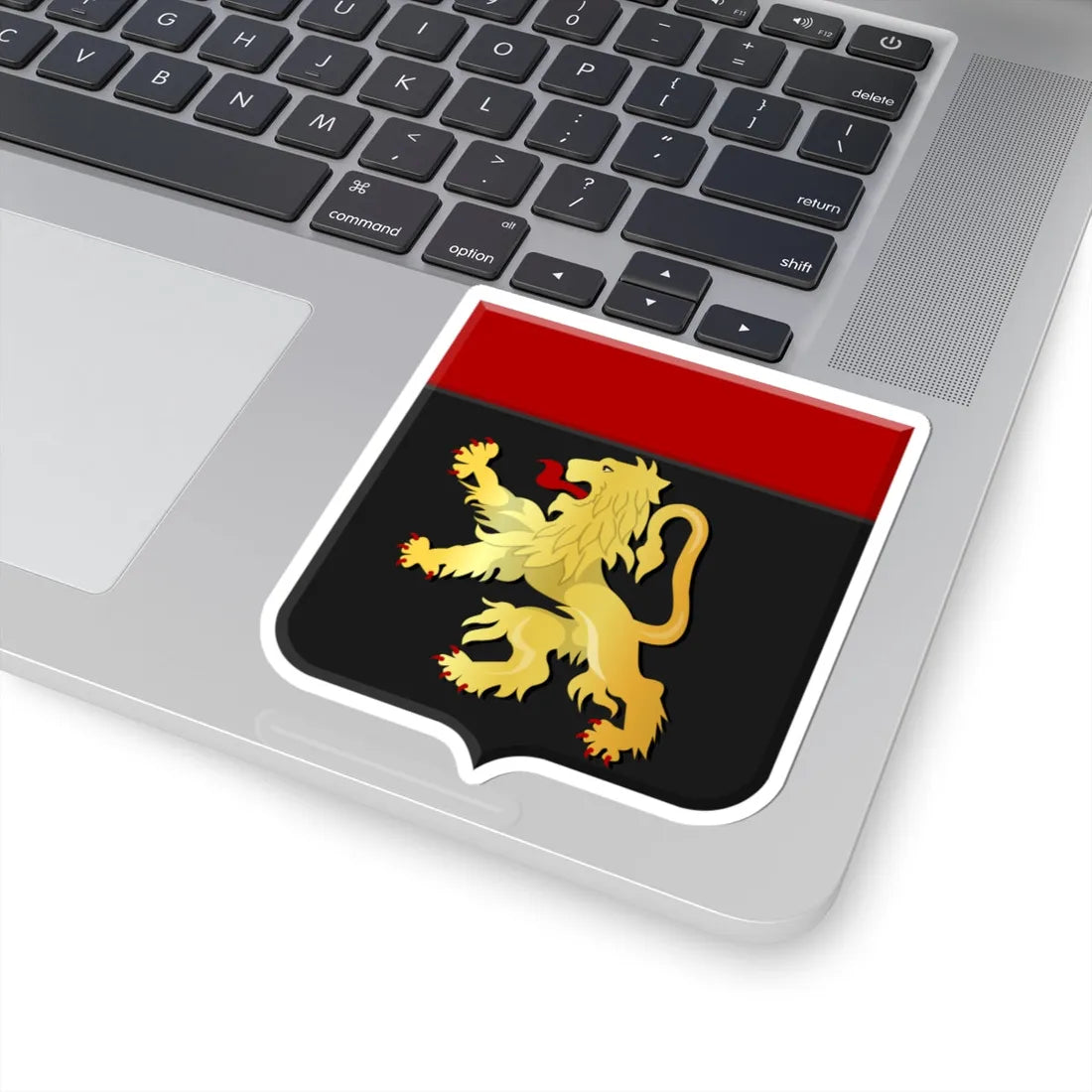 Zoutleeuw wapen (Belgium) (Coat of Arms) STICKER Vinyl Kiss-Cut Decal - The Sticker Space