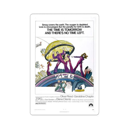 ZPG 1972 Movie Poster - STICKER Vinyl Kiss-Cut Decal 3 Inch White - The Sticker Space