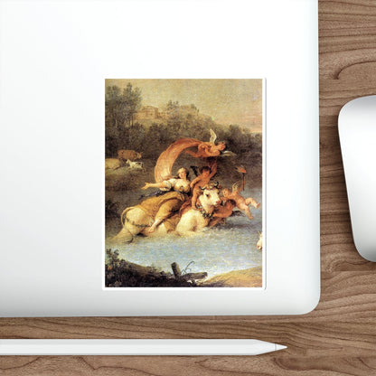 ZUCCARELLI, Francesco - The Rape of Europa (detail) (Artwork) STICKER Vinyl Die-Cut Decal-The Sticker Space