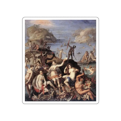 ZUCCHI, Jacopo - The Coral Fishers (Artwork) STICKER Vinyl Die-Cut Decal White Die-Cut 5 Inch - The Sticker Space