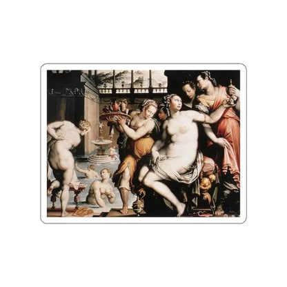 ZUCCHI, Jacopo - The Toilet of Bathsheba (Artwork) STICKER Vinyl Die-Cut Decal White Die-Cut 6 Inch - The Sticker Space