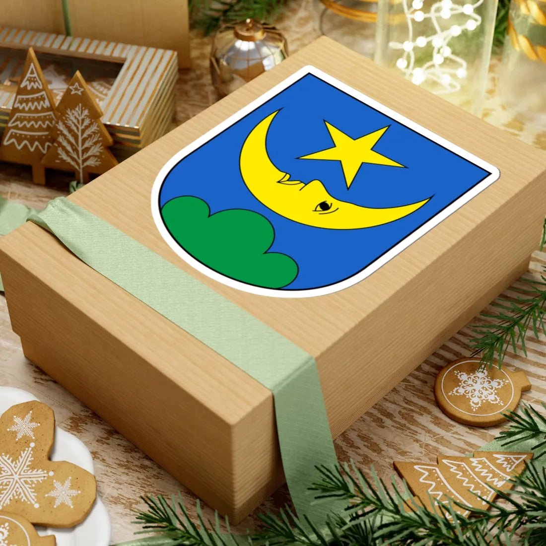 Zuchwil-blazon (Switzerland) (Coat of Arms) STICKER Vinyl Kiss-Cut Decal - The Sticker Space