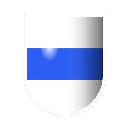 Zug-coat of arms 3d (Switzerland) (Coat of Arms) STICKER Vinyl Kiss-Cut Decal 6 Inch White - The Sticker Space