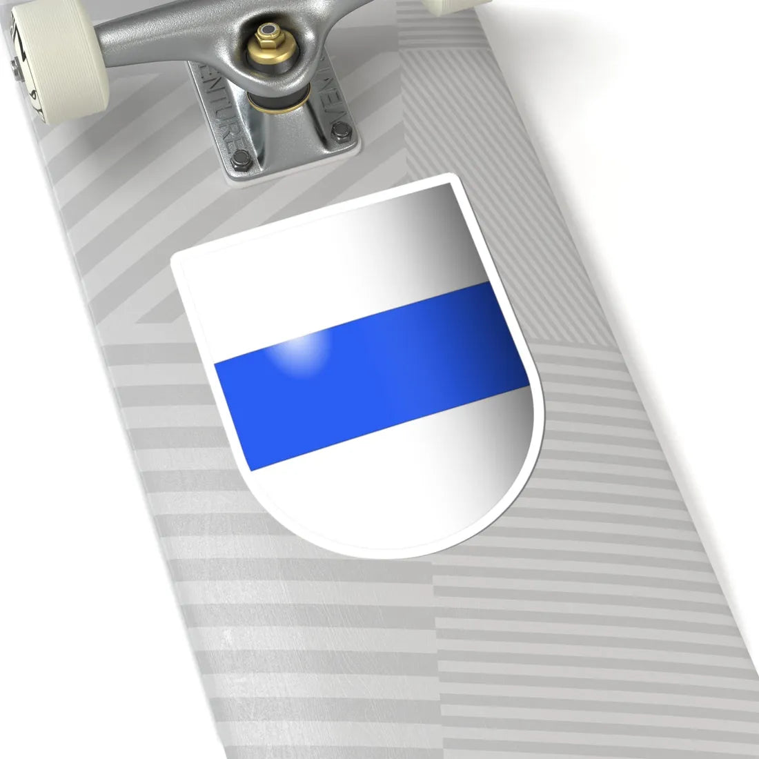 Zug-coat of arms 3d (Switzerland) (Coat of Arms) STICKER Vinyl Kiss-Cut Decal - The Sticker Space