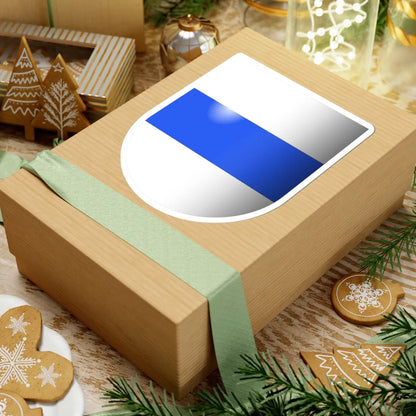 Zug-coat of arms 3d (Switzerland) (Coat of Arms) STICKER Vinyl Kiss-Cut Decal - The Sticker Space