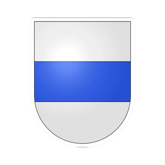 Zug-coat of arms (Switzerland) (Coat of Arms) STICKER Vinyl Kiss-Cut Decal 2 Inch White - The Sticker Space