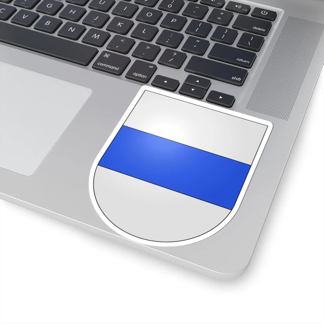 Zug-coat of arms (Switzerland) (Coat of Arms) STICKER Vinyl Kiss-Cut Decal - The Sticker Space