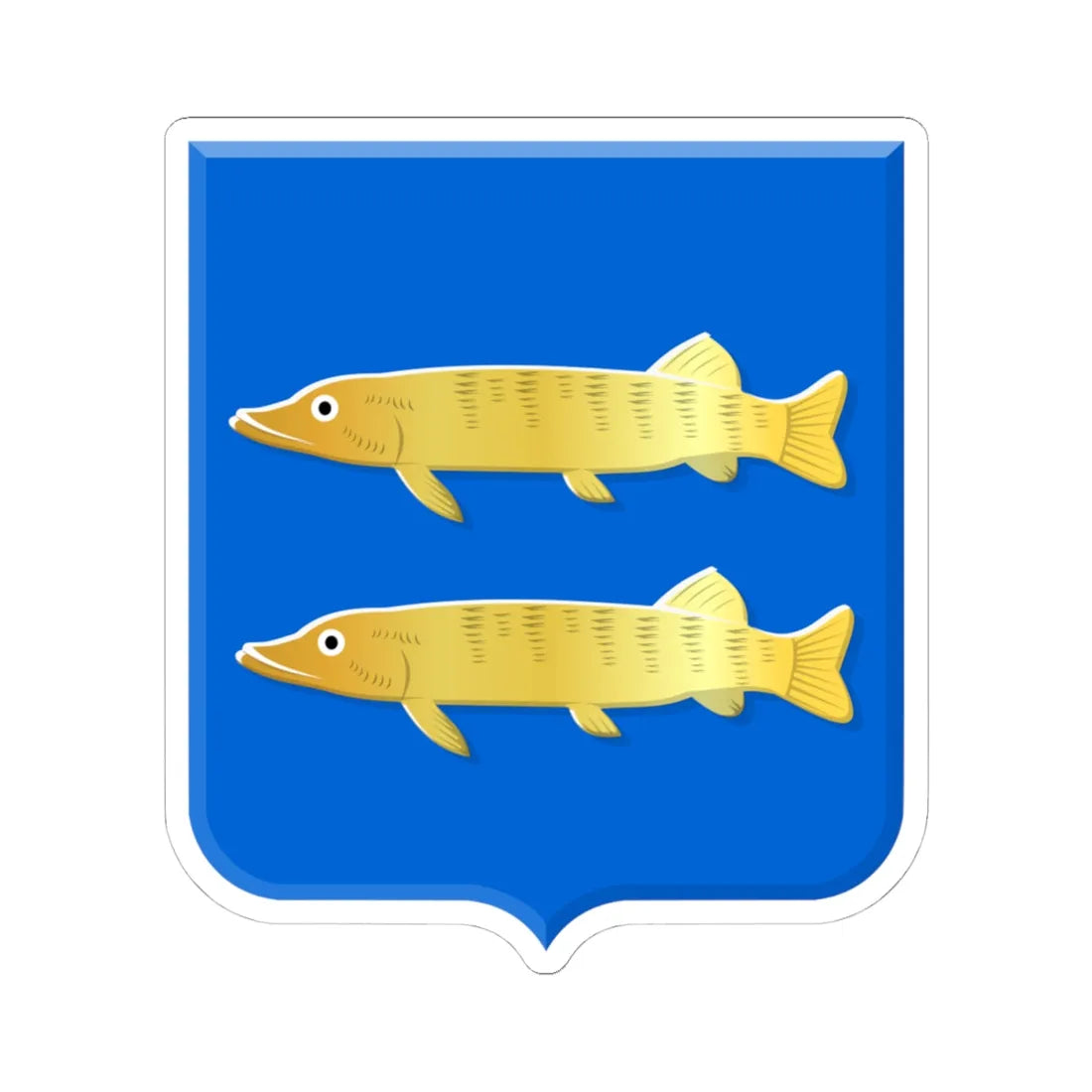 Zuid- en Noord-Schermer wapen (Netherlands) (Coat of Arms) STICKER Vinyl Kiss-Cut Decal 4 Inch White - The Sticker Space