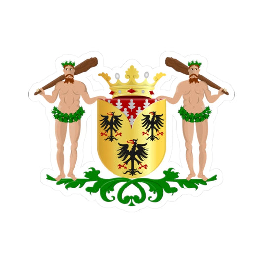 Zuidwolde wapen (Netherlands) (Coat of Arms) STICKER Vinyl Kiss-Cut Decal 2 Inch White - The Sticker Space