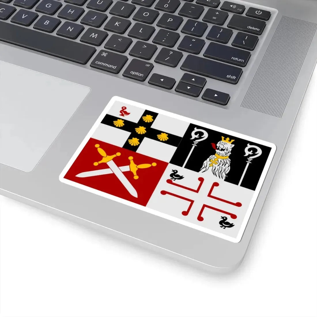 Zuienkerke vlag (Belgium) STICKER Vinyl Kiss-Cut Decal - The Sticker Space