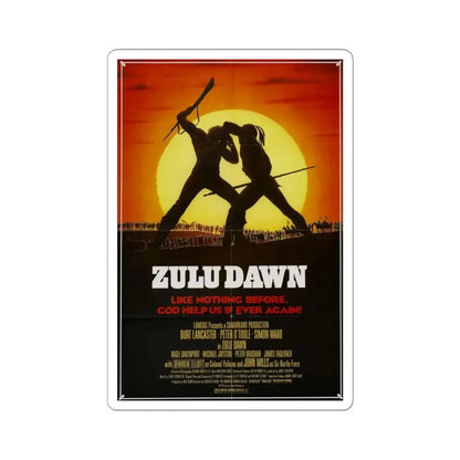 Zulu Dawn 1979 Movie Poster - STICKER Vinyl Kiss-Cut Decal 6 Inch White - The Sticker Space