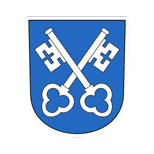 Zumikon-blazon (Switzerland) (Coat of Arms) STICKER Vinyl Kiss-Cut Decal 2 Inch White - The Sticker Space