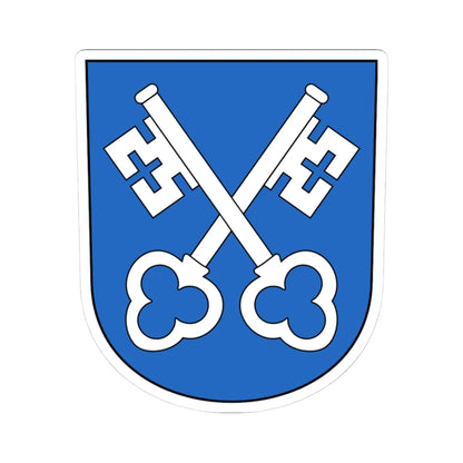 Zumikon-blazon (Switzerland) (Coat of Arms) STICKER Vinyl Kiss-Cut Decal 3 Inch White - The Sticker Space