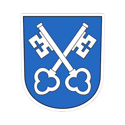 Zumikon-blazon (Switzerland) (Coat of Arms) STICKER Vinyl Kiss-Cut Decal 6 Inch White - The Sticker Space