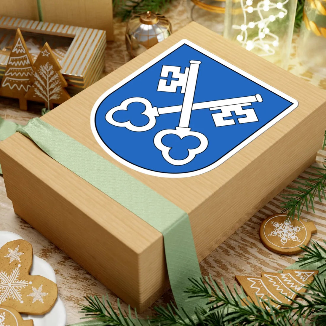 Zumikon-blazon (Switzerland) (Coat of Arms) STICKER Vinyl Kiss-Cut Decal - The Sticker Space