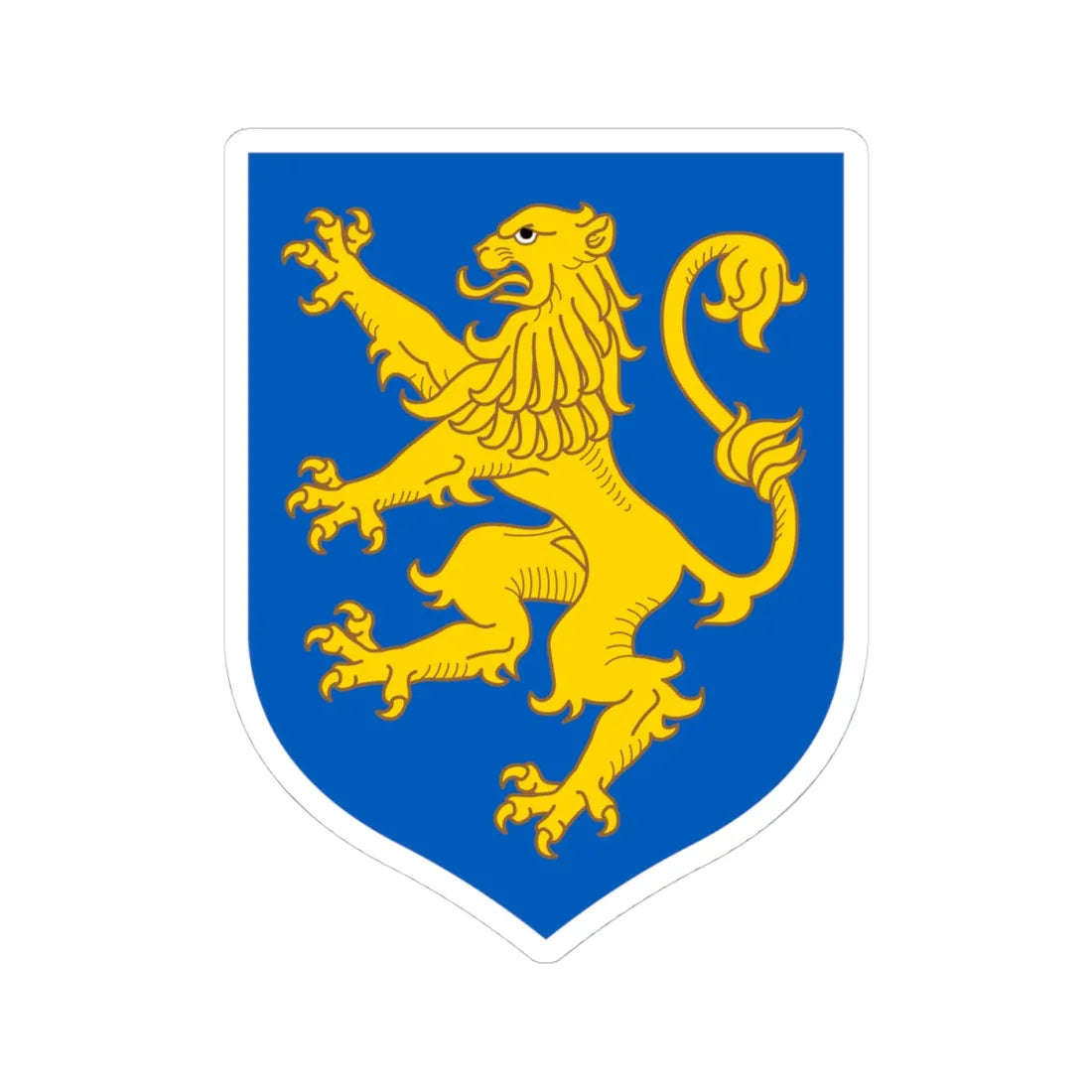 ZUNR coa (Ukraine) (Coat of Arms) STICKER Vinyl Kiss-Cut Decal 4 Inch White - The Sticker Space