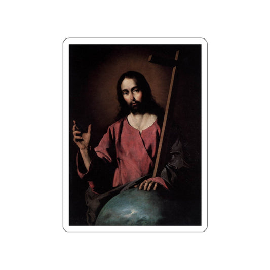 ZURBARAN, Francisco de - Christ Blessing (Artwork) STICKER Vinyl Die-Cut Decal-White-The Sticker Space