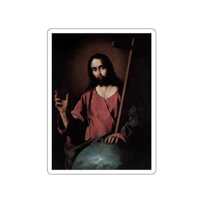 ZURBARAN, Francisco de - Christ Blessing (Artwork) STICKER Vinyl Die-Cut Decal White Die-Cut 3 Inch - The Sticker Space