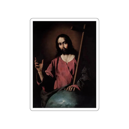 ZURBARAN, Francisco de - Christ Blessing (Artwork) STICKER Vinyl Die-Cut Decal White Die-Cut 5 Inch - The Sticker Space