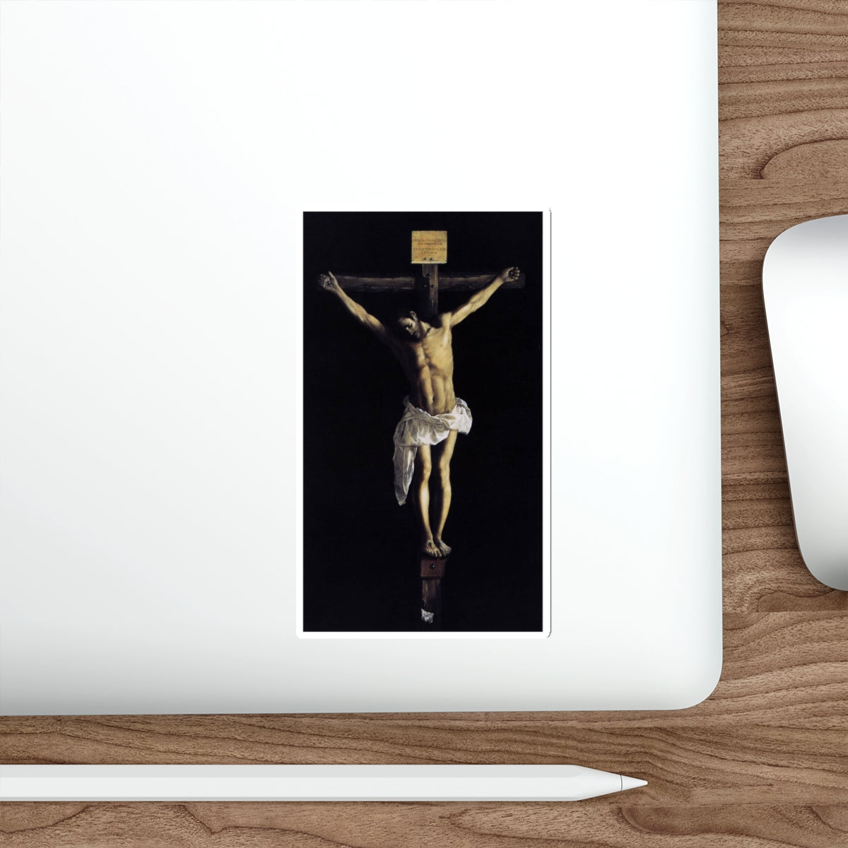 ZURBARAN, Francisco de - Christ on the Cross (Artwork) STICKER Vinyl Die-Cut Decal-The Sticker Space