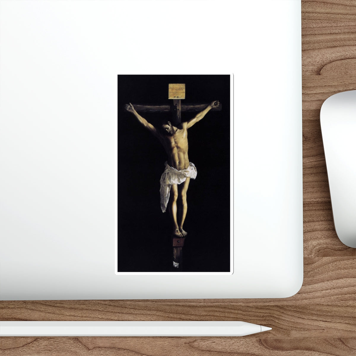 ZURBARAN, Francisco de - Christ on the Cross (Artwork) STICKER Vinyl Die-Cut Decal-The Sticker Space