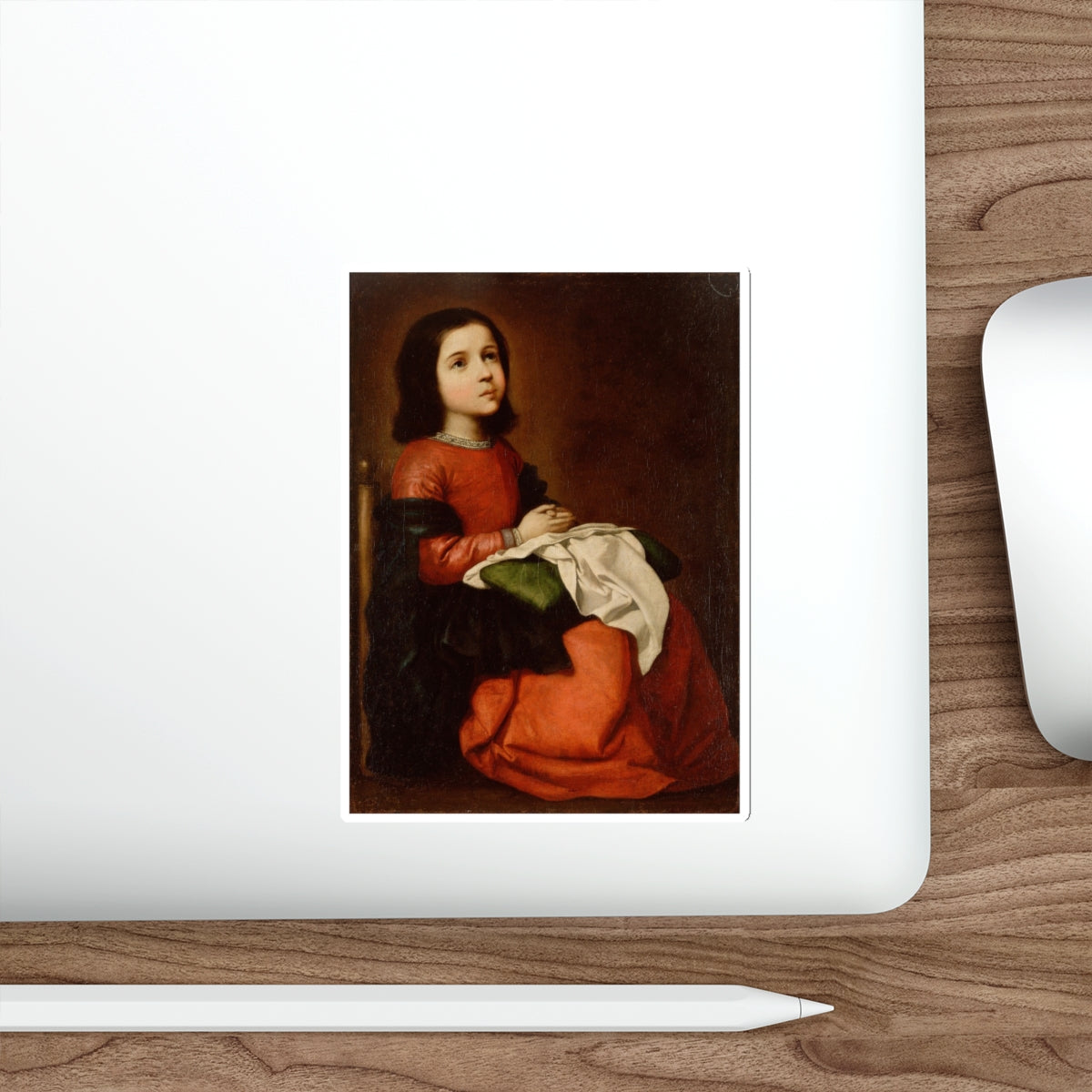 ZURBARAN, Francisco de - The Childhood of the Virgin (Artwork) STICKER Vinyl Die-Cut Decal-The Sticker Space