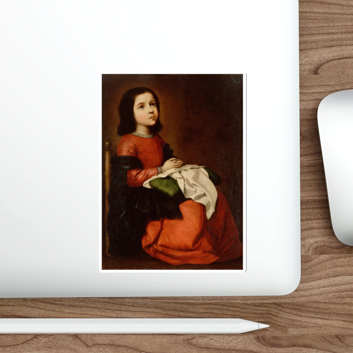 ZURBARAN, Francisco de - The Childhood of the Virgin (Artwork) STICKER Vinyl Die-Cut Decal-The Sticker Space