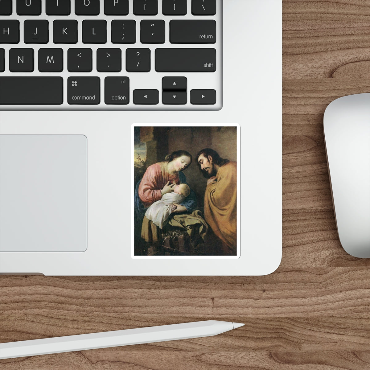 ZURBARAN, Francisco de - The Holy Family (Artwork) STICKER Vinyl Die-Cut Decal-The Sticker Space