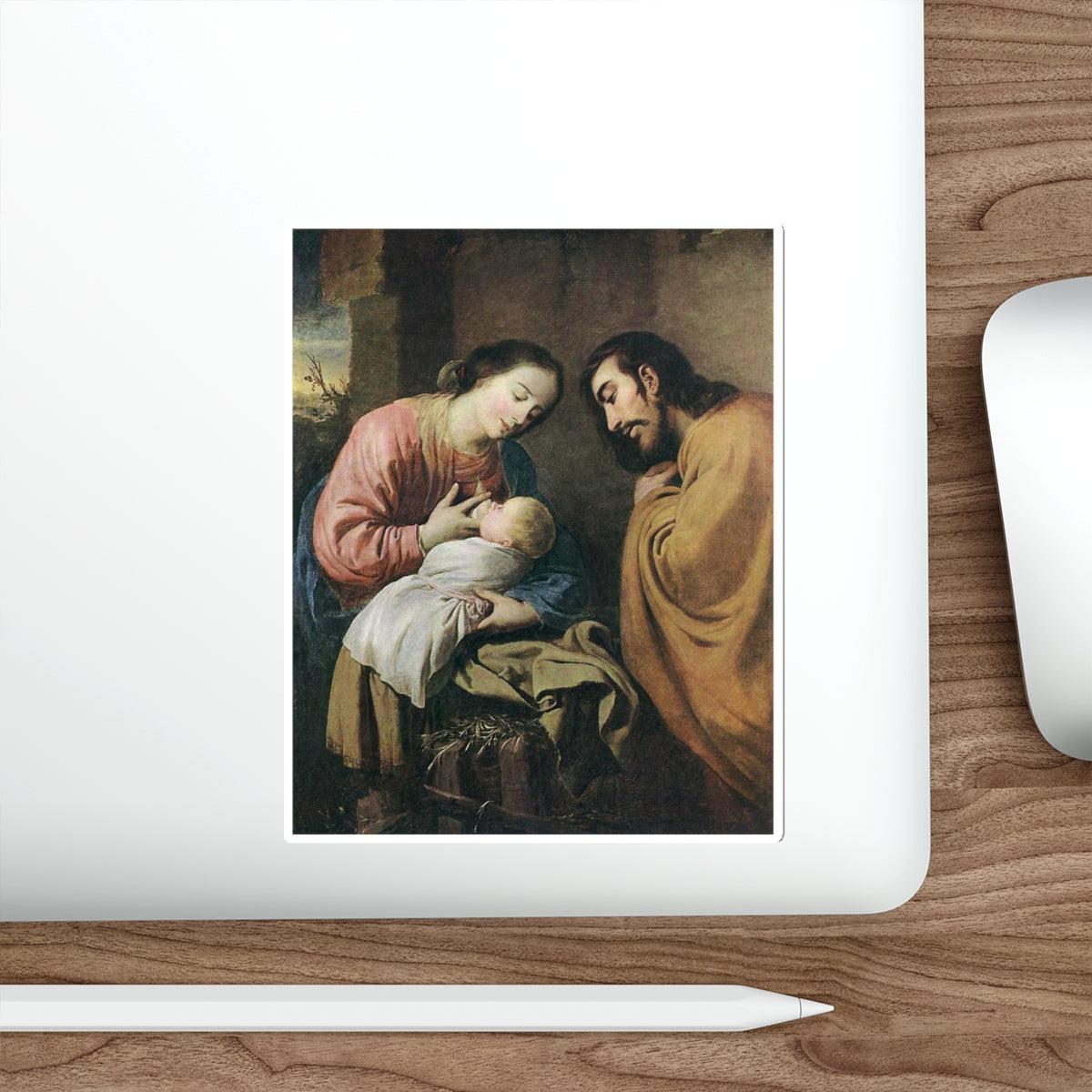 ZURBARAN, Francisco de - The Holy Family (Artwork) STICKER Vinyl Die-Cut Decal-The Sticker Space