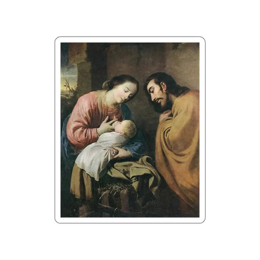 ZURBARAN, Francisco de - The Holy Family (Artwork) STICKER Vinyl Die-Cut Decal White Die-Cut 2 Inch - The Sticker Space