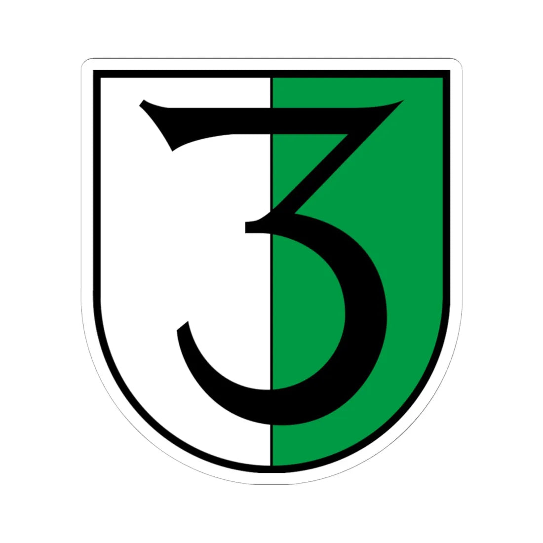 Zurzach Bezirk Wappen (Switzerland) (Coat of Arms) STICKER Vinyl Kiss-Cut Decal 6 Inch White - The Sticker Space