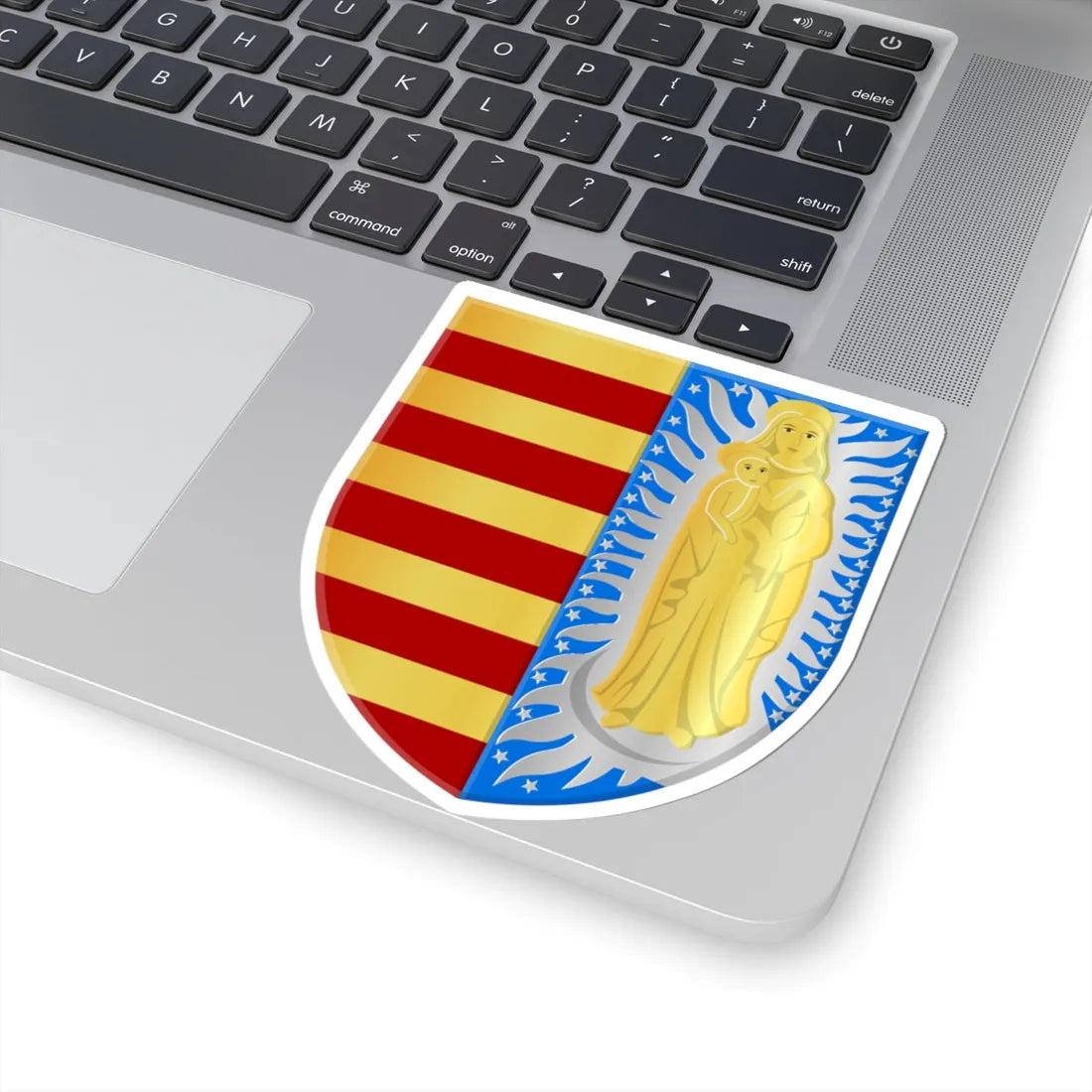 Zutendaal wapen (Belgium) (Coat of Arms) STICKER Vinyl Kiss-Cut Decal - The Sticker Space